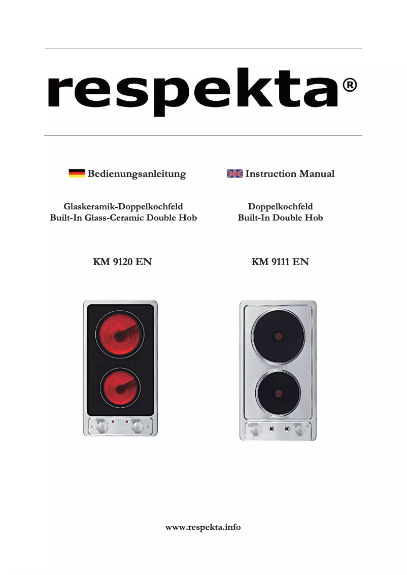 Page n°1 - Manuel utilisateur Respekta Vinzenz KM9120EN
