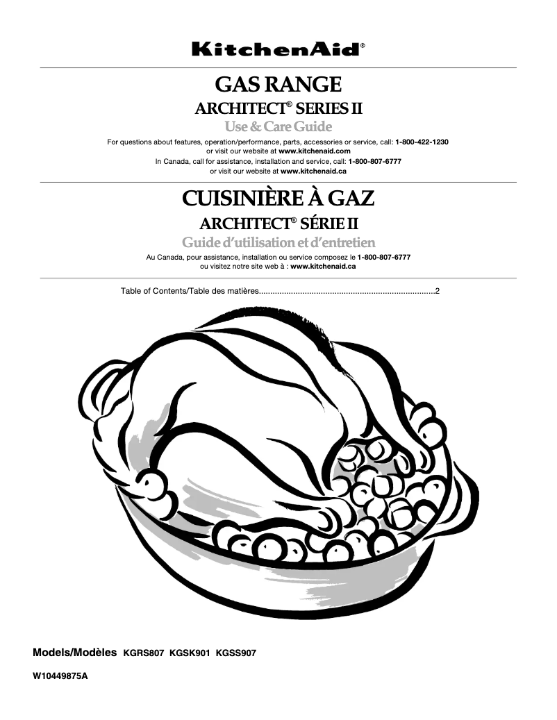 Página 1 del manual Manual de usuario KitchenAid KGSS907SSS