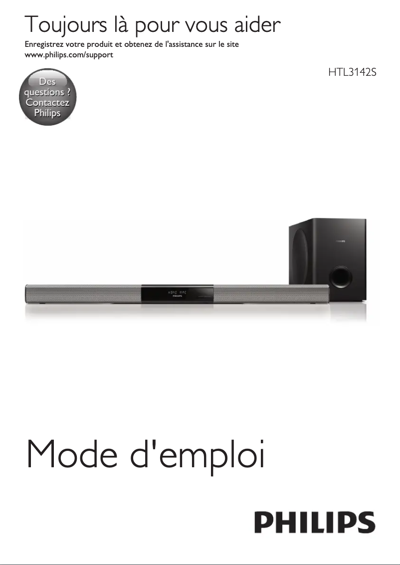 Page n°1 - Manuel utilisateur Philips HTL3142S