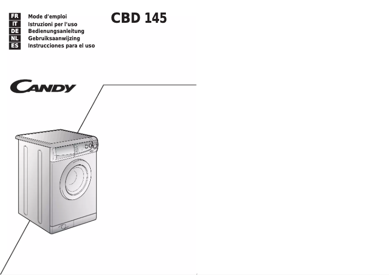 Page n°1 - Manuel utilisateur Candy CBD145-01S