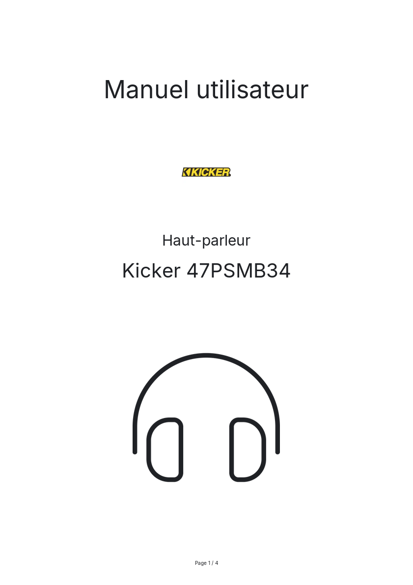 Image de la première page du manuel de l'appareil 47PSMB34