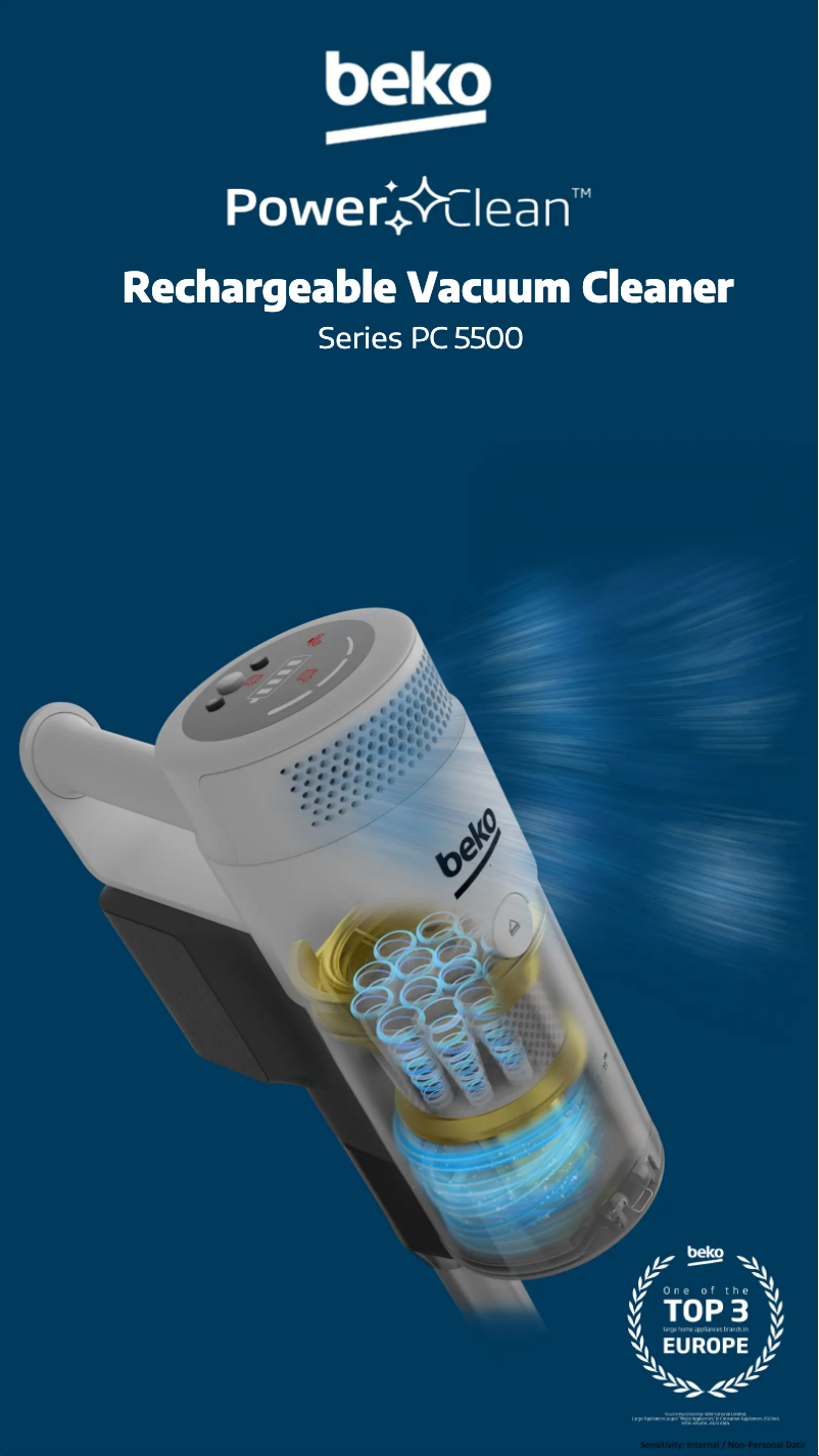 Page 1 de la notice Fiche technique Beko VRT 76325 VW