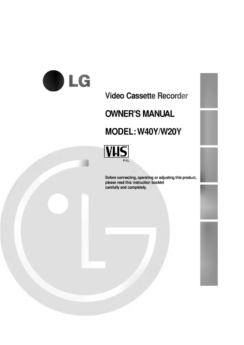 Página 1 del manual Manual de usuario LG W20Y
