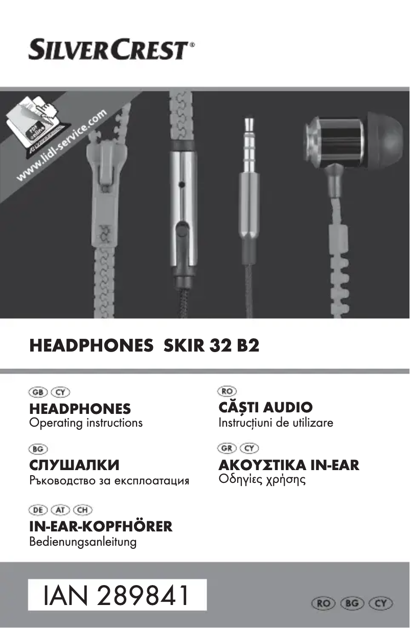 Page 1 of the manual User Manual SilverCrest SKIS 32 B2