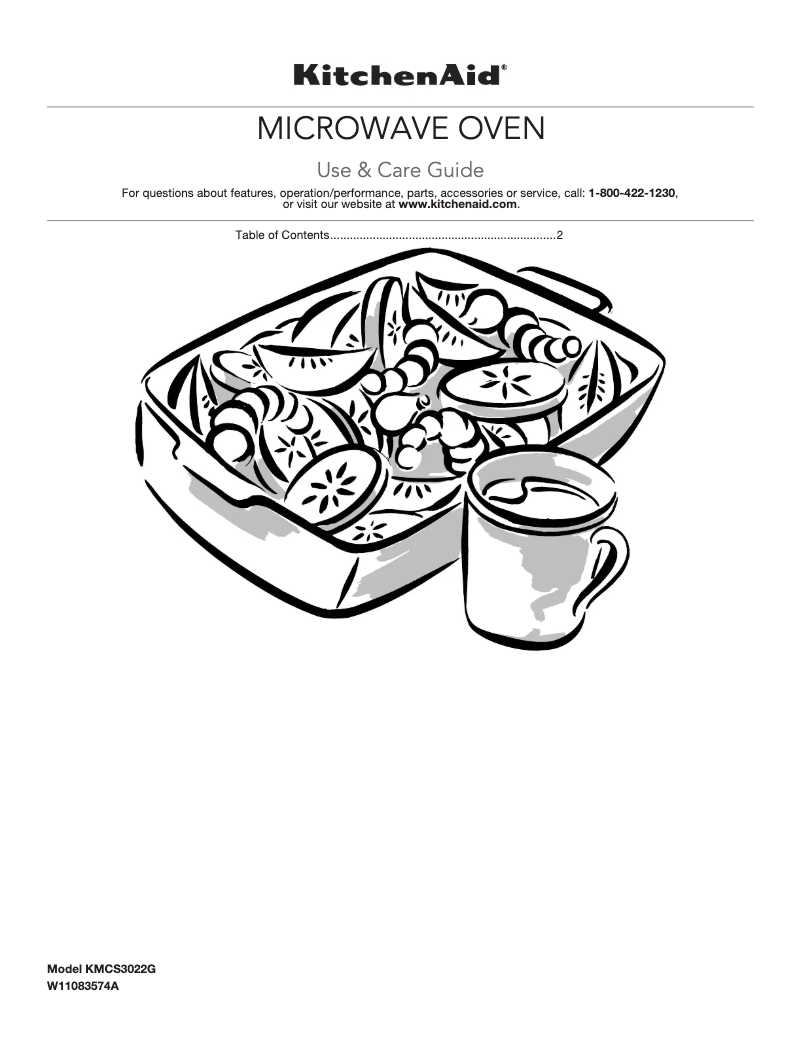 Página 1 del manual Manual de uso y mantenimiento KitchenAid KMCS3022GBS