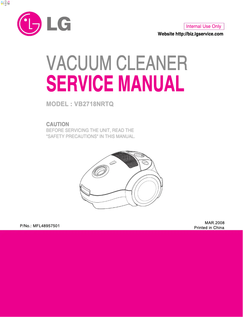 Página 1 del manual Manual de usuario LG VC3816N