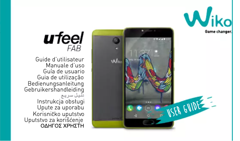 Page 1 de la notice Manuel utilisateur Wiko U FEEL FAB