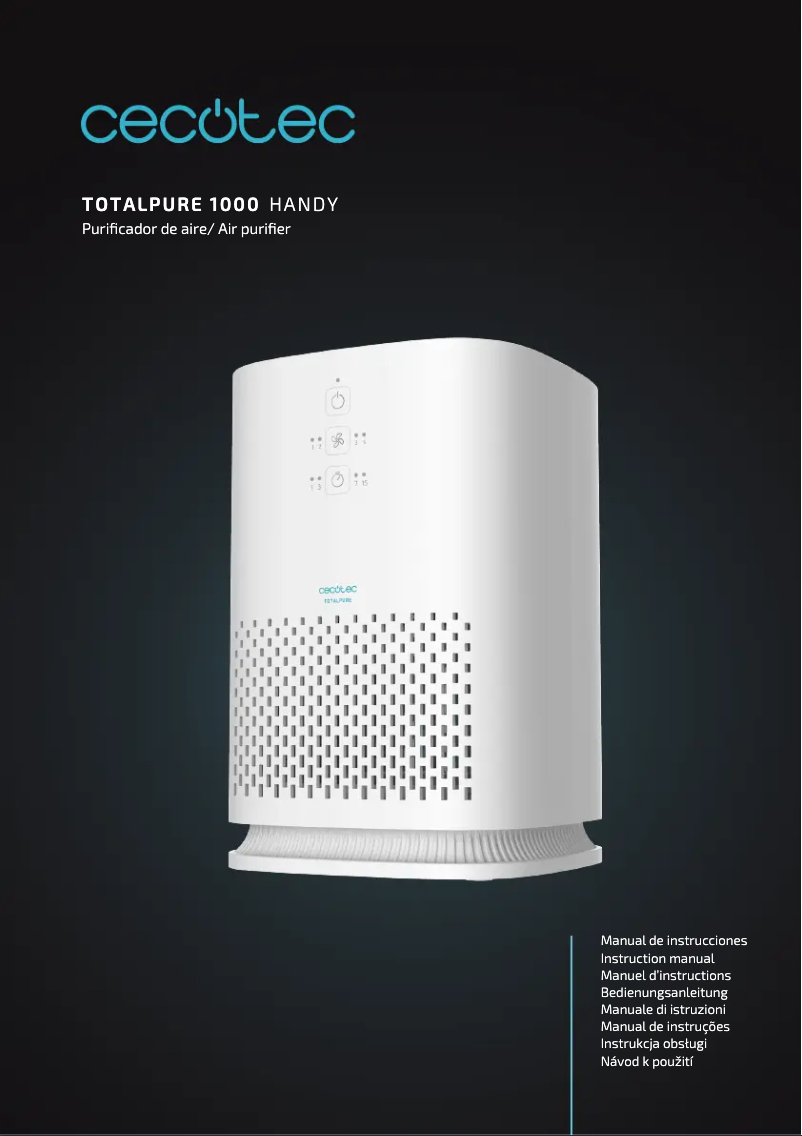 Page 1 de la notice Manuel utilisateur Cecotec TotalPure 1000 Handy