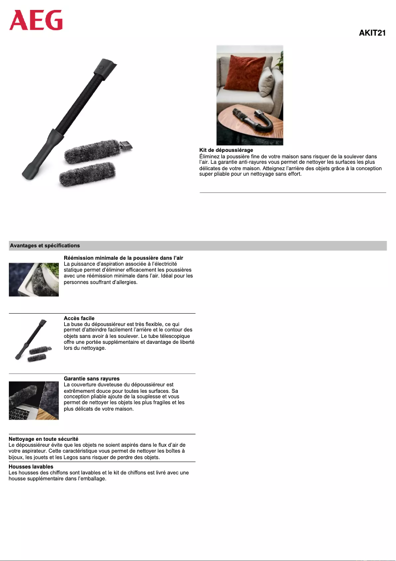 Image de la première page du manuel de l'appareil AKIT21