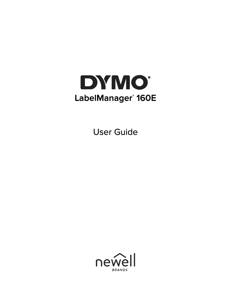 Página 1 del manual Manual de usuario Dymo LabelManager 160E