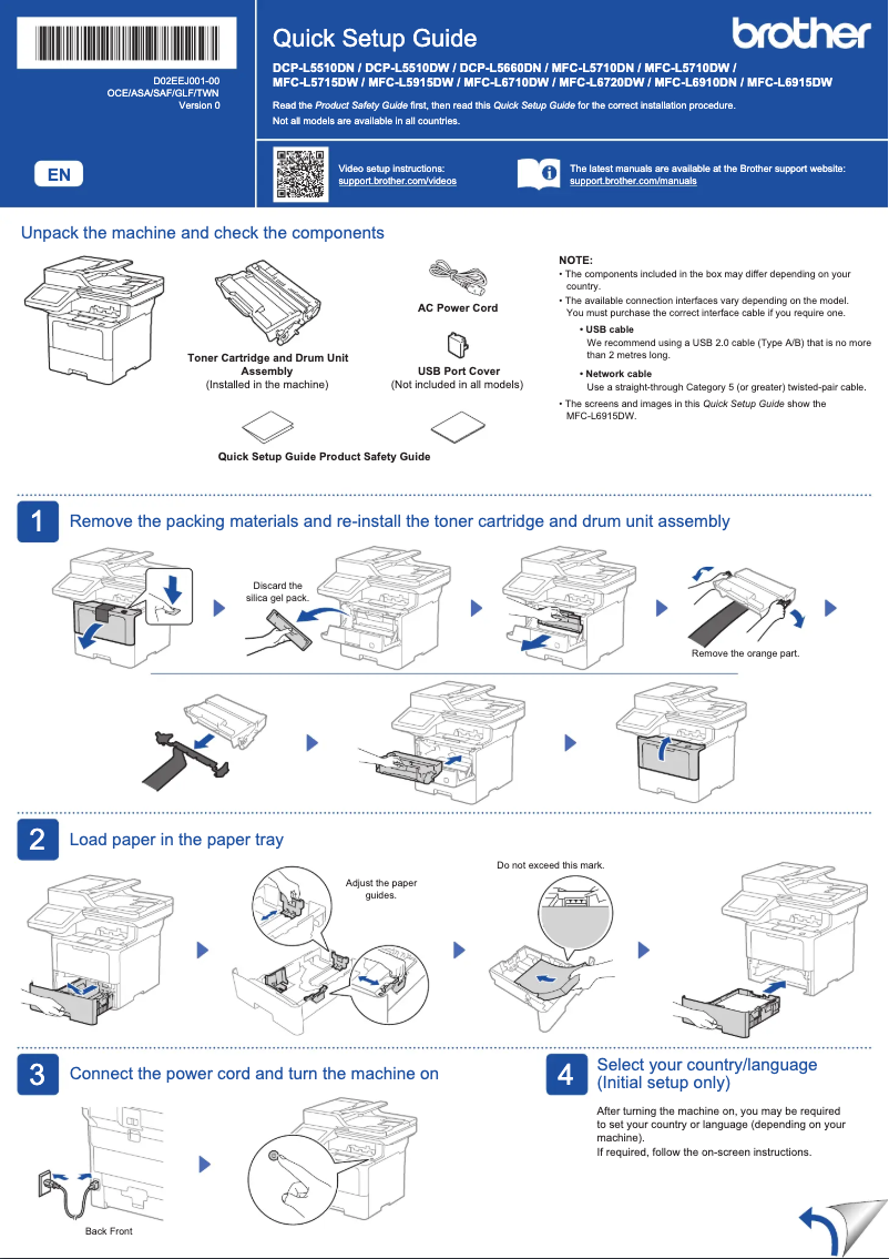 Image de la première page du manuel de l'appareil MFC-L6720DW