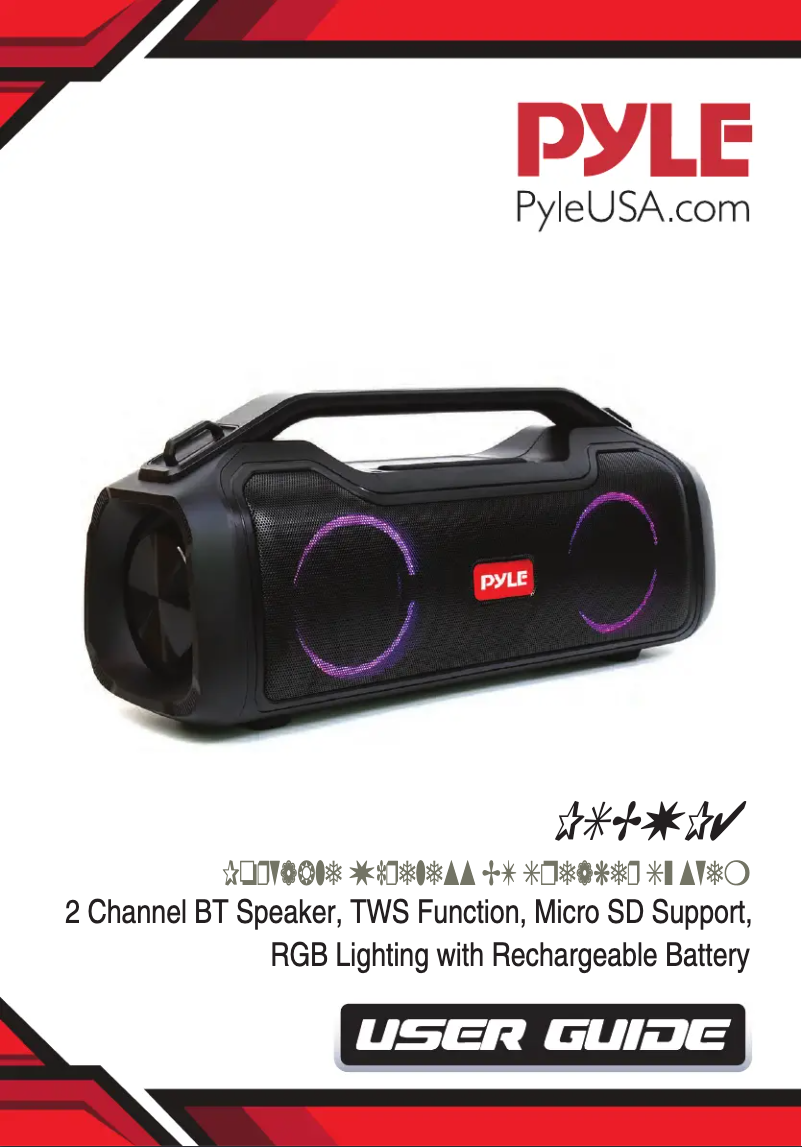 Page 1 de la notice Manuel utilisateur Pyle PSBWP4