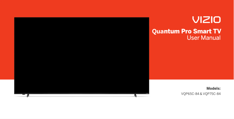 Page 1 de la notice Manuel utilisateur VIZIO VQP65C-84