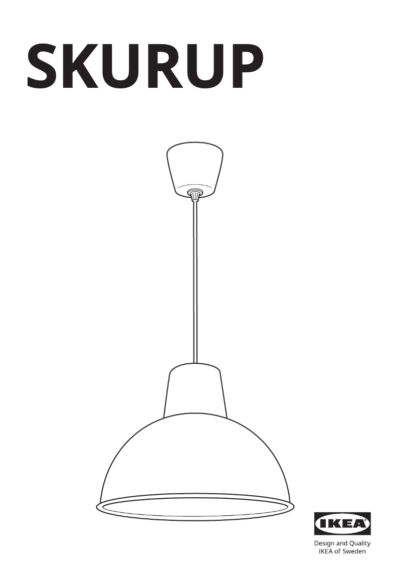 Page 1 de la notice Manuel utilisateur Ikea SKURUP 405.445.42