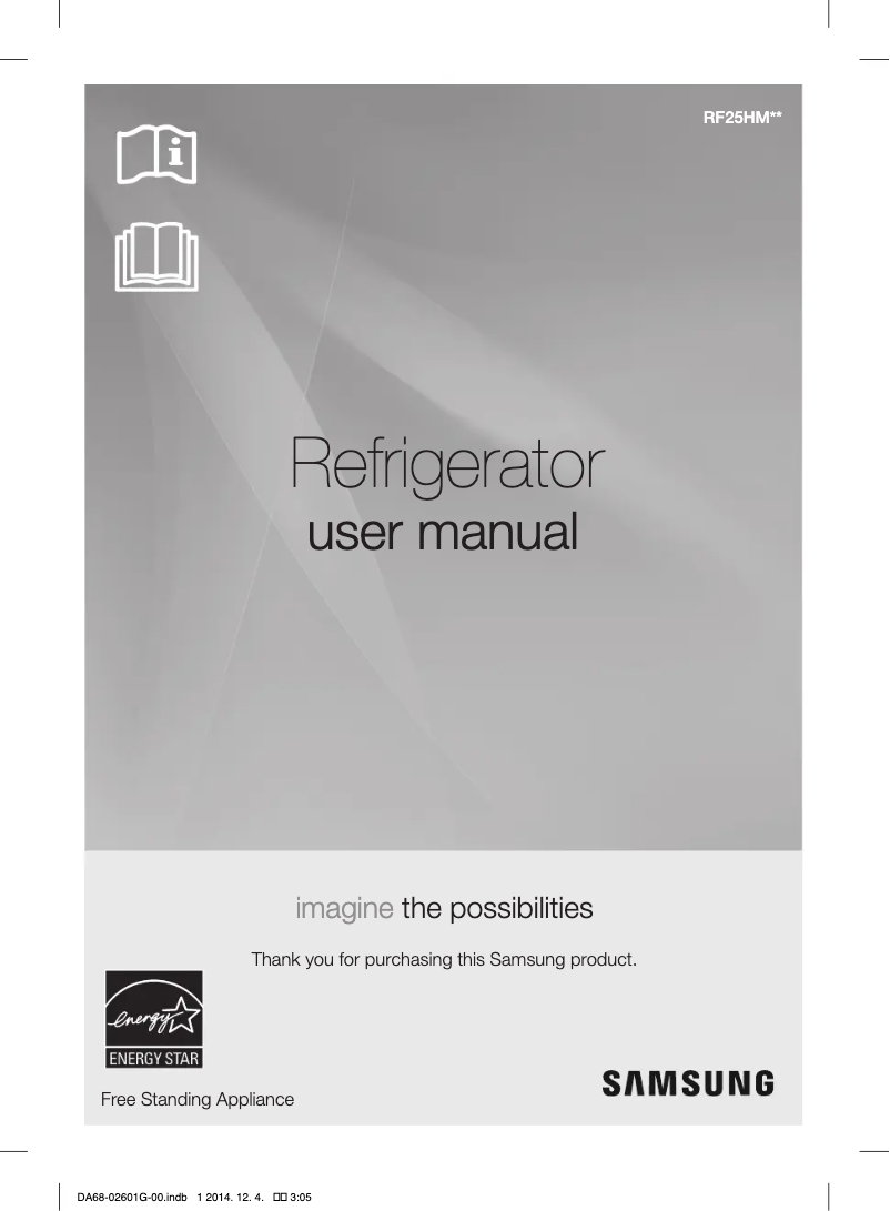 Page n°1 - Guide d'installation Samsung RF24FSEDBSR