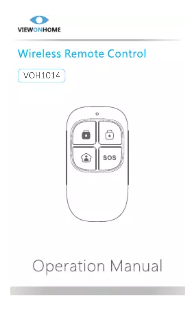 Page 1 de la notice Manuel utilisateur ViewOnHome VOH1014