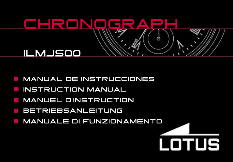 Page n°1 - Manuel utilisateur Lotus 10121