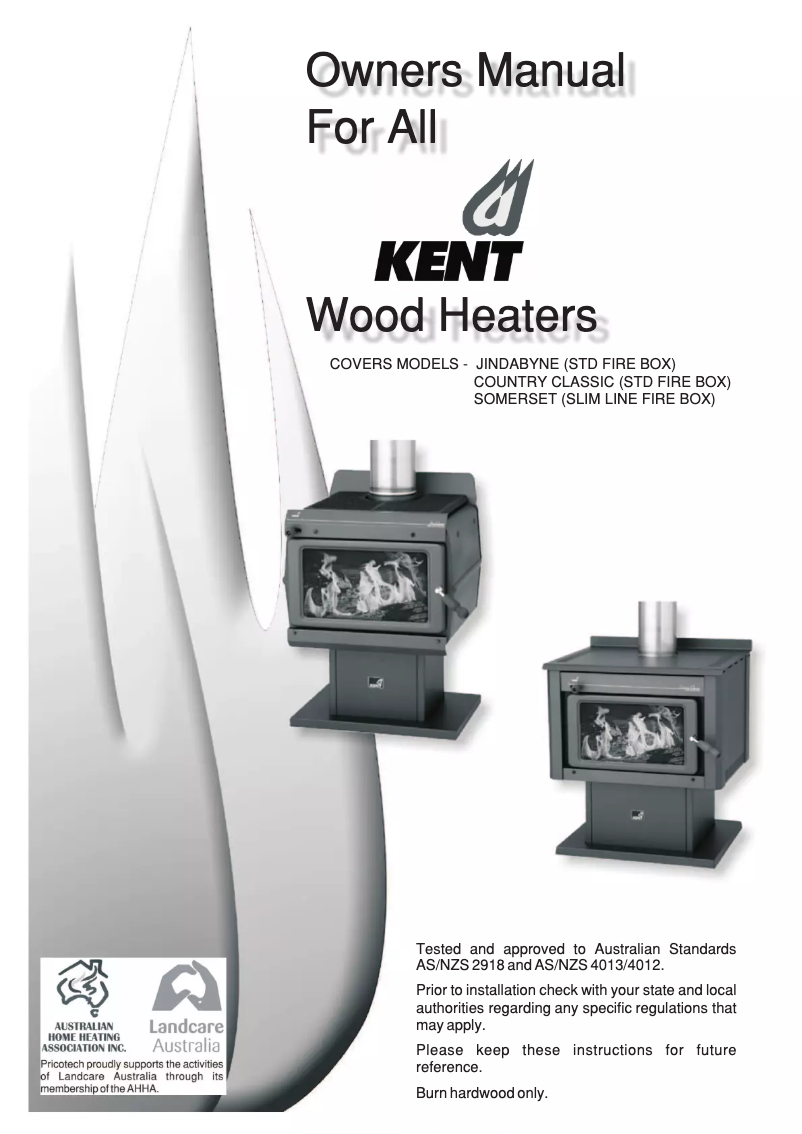 Page n°1 - Manuel utilisateur Kent Jindabyne