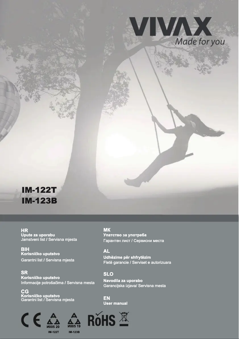 Image de la première page du manuel de l'appareil IM-123B