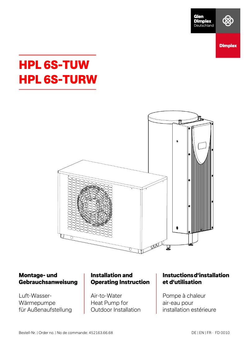 Image de la première page du manuel de l'appareil HPL 6S-TURW