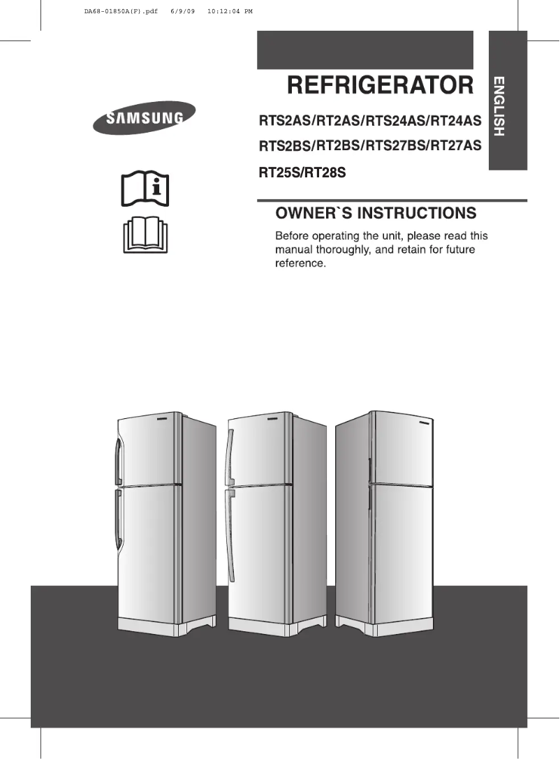 Image de la première page du manuel de l'appareil RT2BSDTS