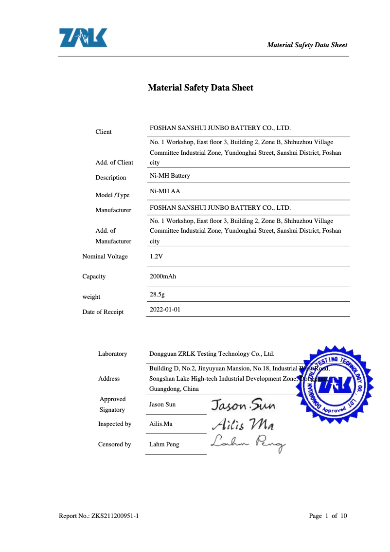 Page 1 de la notice Instructions de sécurité Kern FH 50