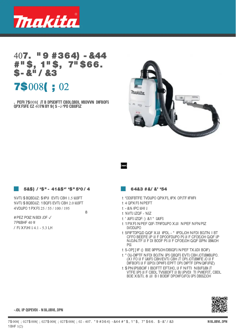 Image de la première page du manuel de l'appareil VC008G