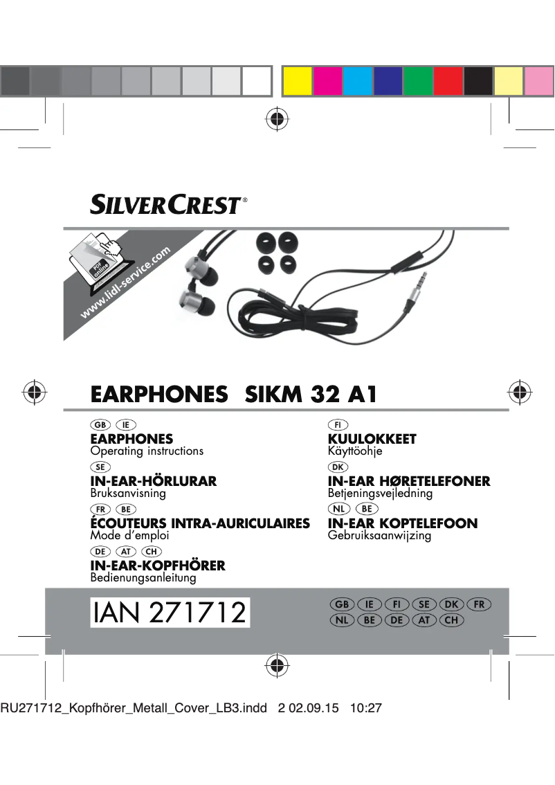 Page n°1 - Manuel utilisateur SilverCrest SKA 10 A1