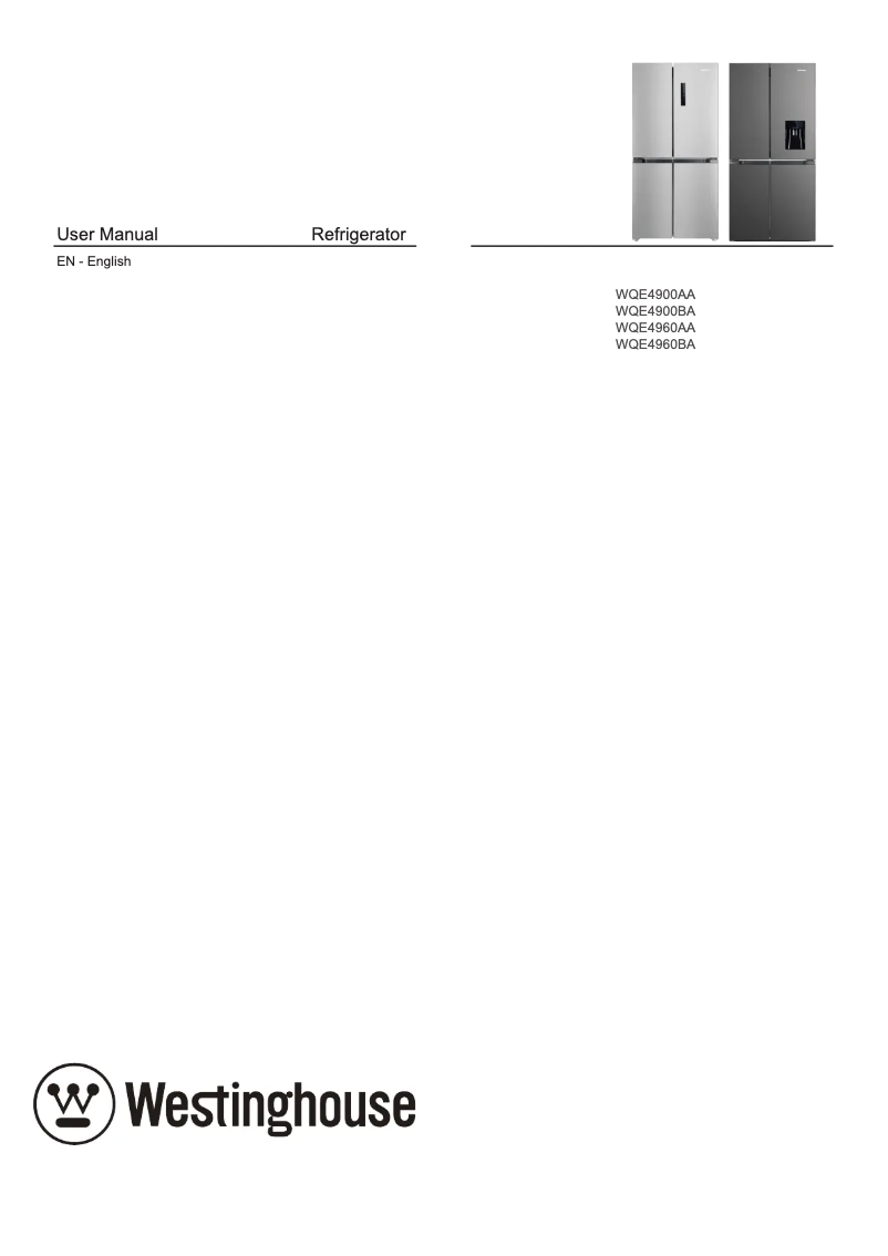 Image de la première page du manuel de l'appareil WQE4960BA