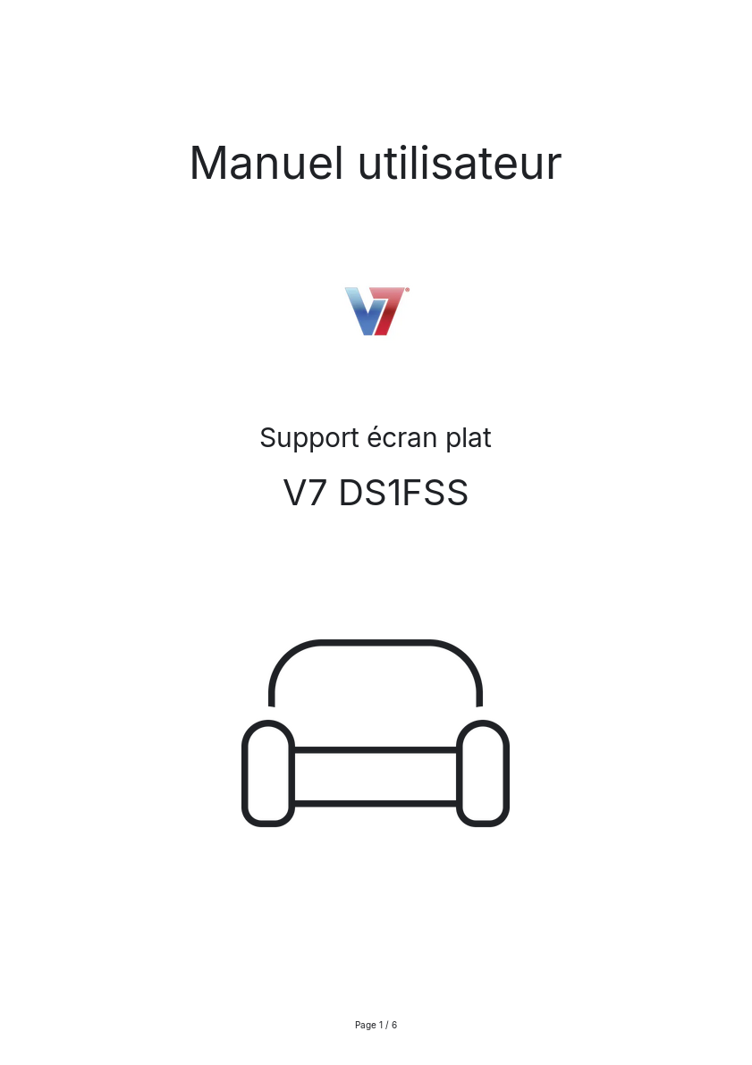 Page n°1 - Manuel utilisateur V7 DS1FSS