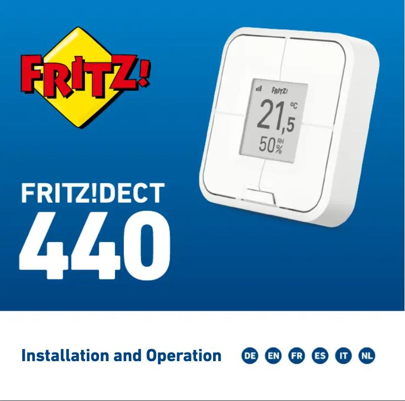 Page 1 de la notice Manuel utilisateur AVM FRITZ!DECT 440