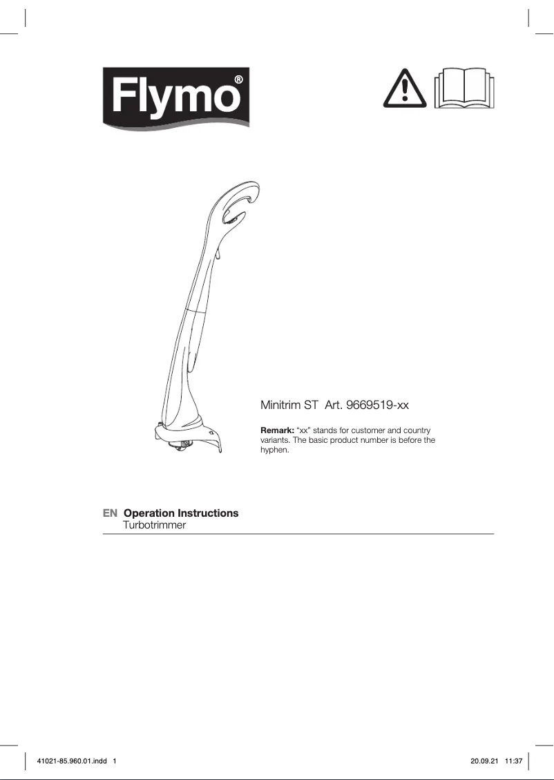 Image de la première page du manuel de l'appareil Mini Trim ST