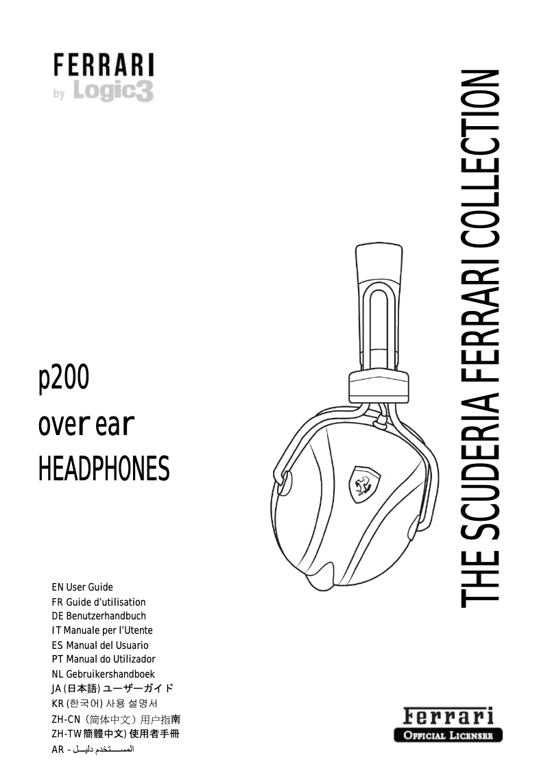Image de la première page du manuel de l'appareil Scuderia P200