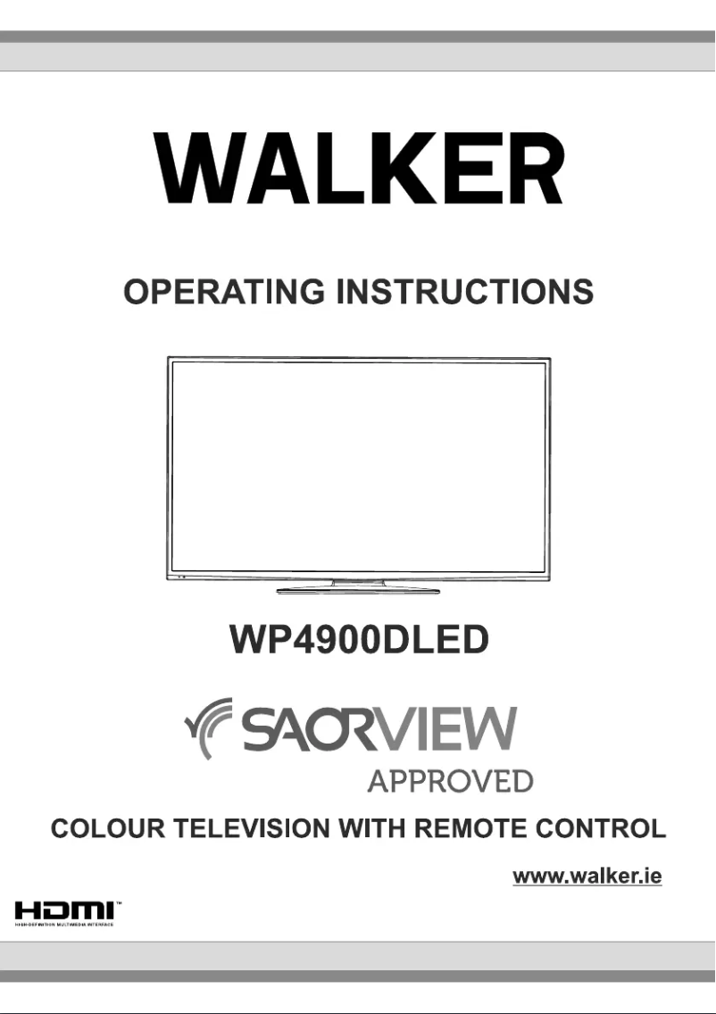 Page n°1 - Manuel utilisateur Walker WP4900DLED