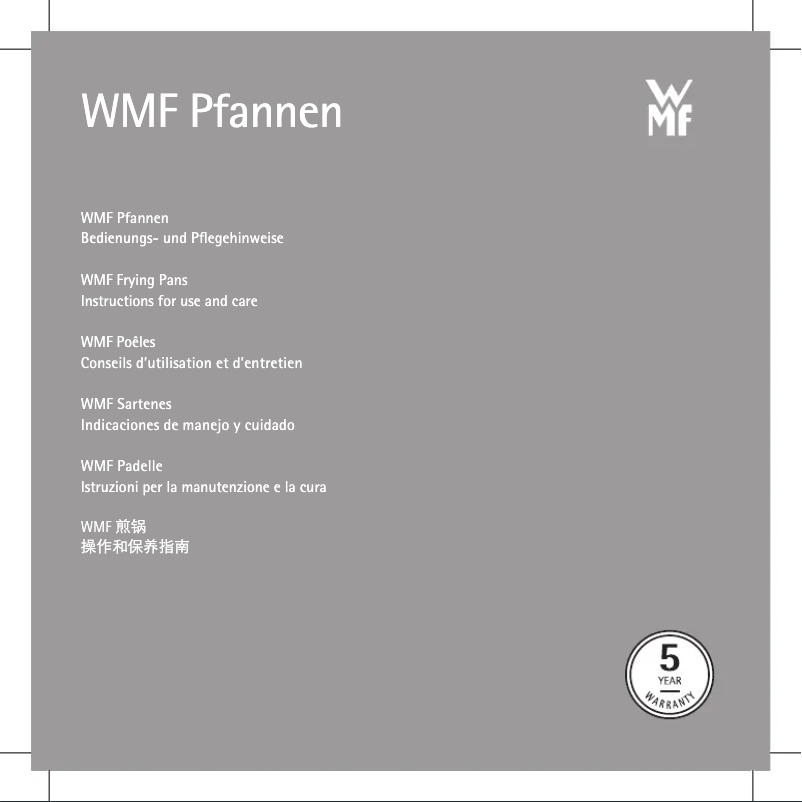 Page 1 de la notice Manuel utilisateur WMF PermaDur Advance