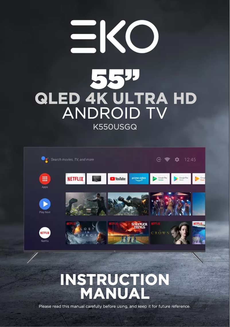 Page 1 de la notice Manuel utilisateur EKO K650USGQ