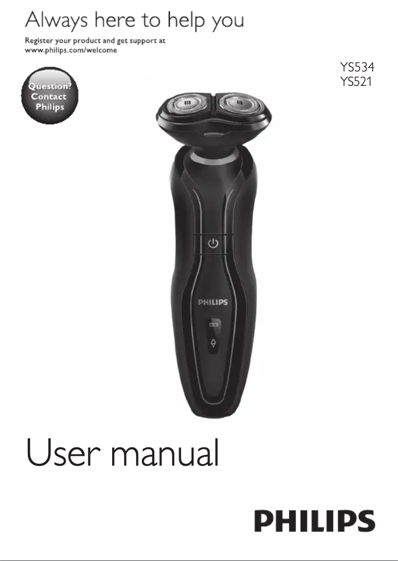 Page 1 de la notice Manuel utilisateur Philips Click&Style YS534