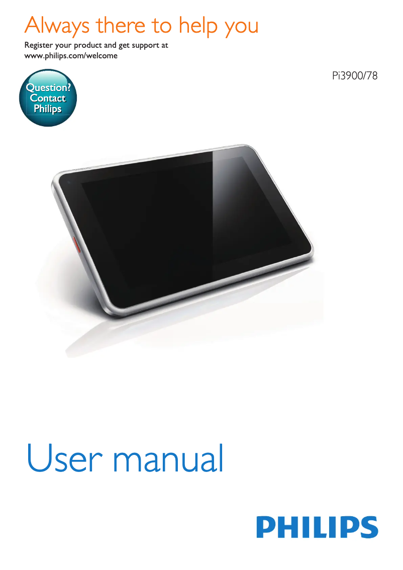 Page n°1 - Manuel utilisateur Philips PI3900B2X