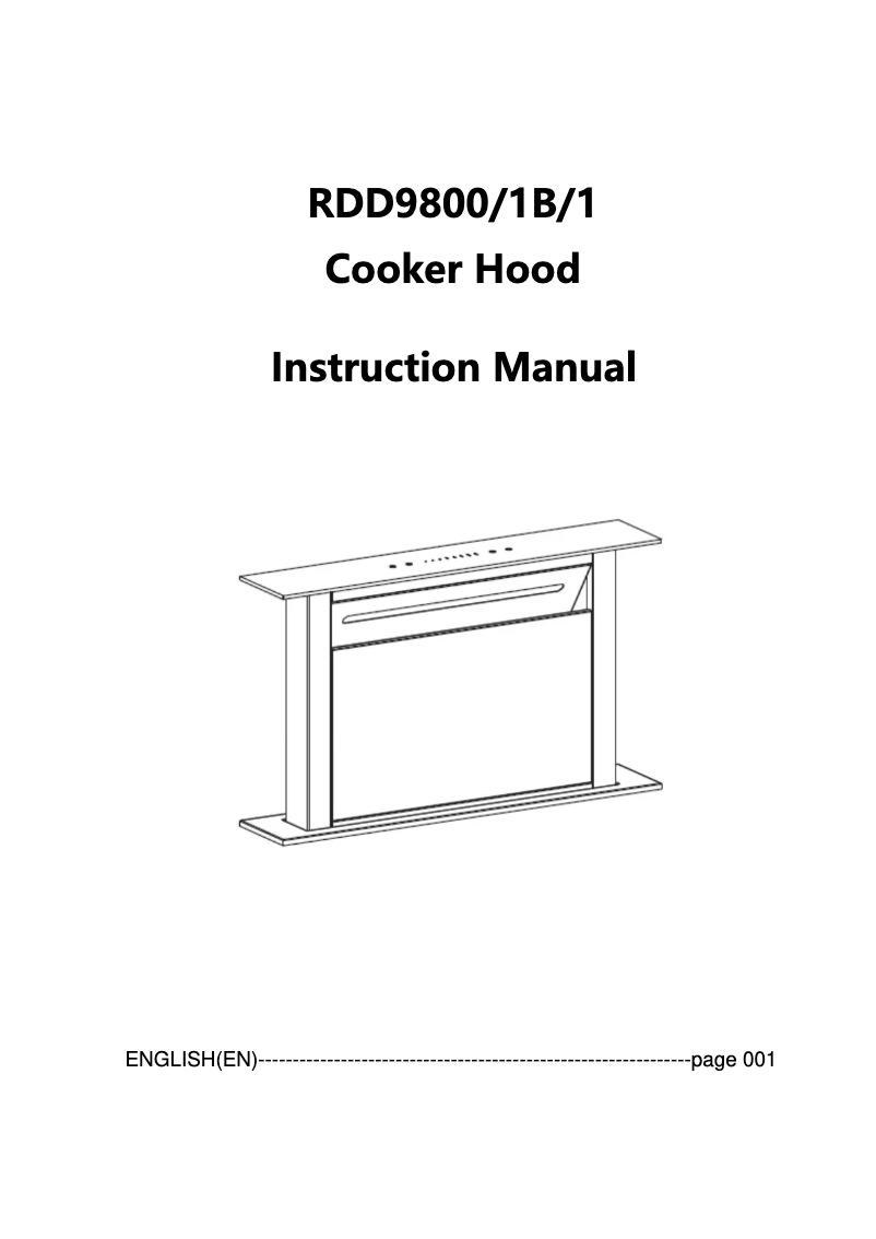 Page n°1 - Manuel utilisateur Rosieres RDD9800/1B/1
