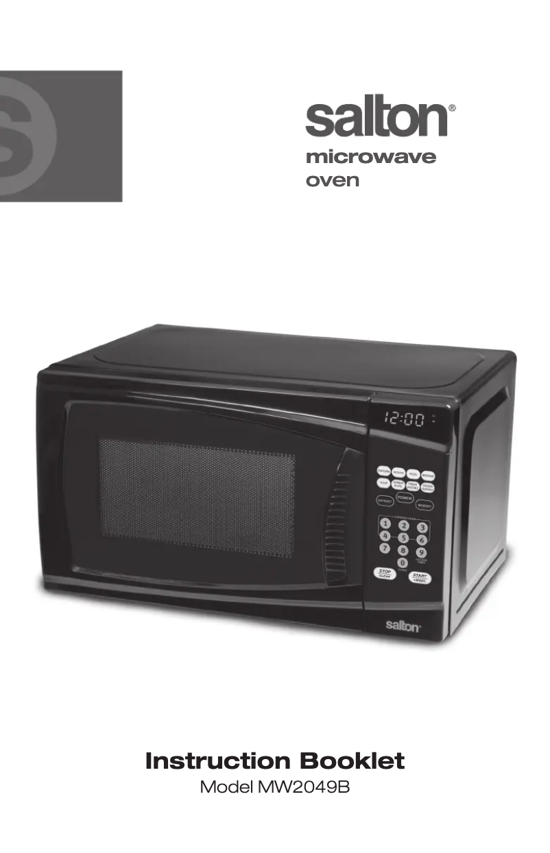 First page image of the manual for MW2049B