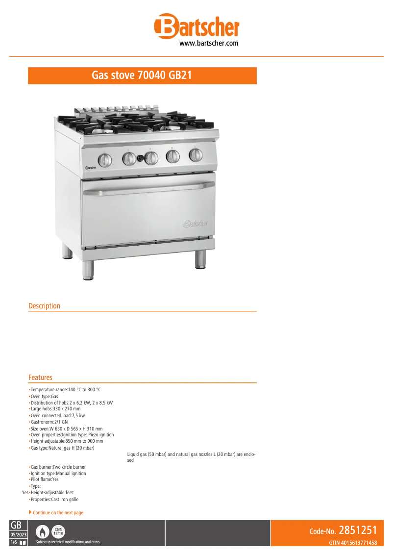 Image de la première page du manuel de l'appareil 2851251