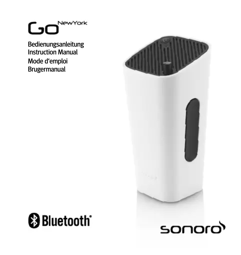 Image de la première page du manuel de l'appareil GoNewYork