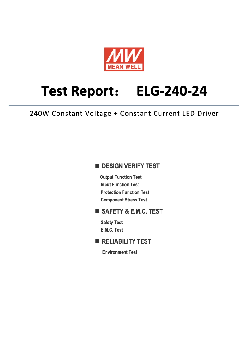 Image de la première page du manuel de l'appareil ELG-240-24