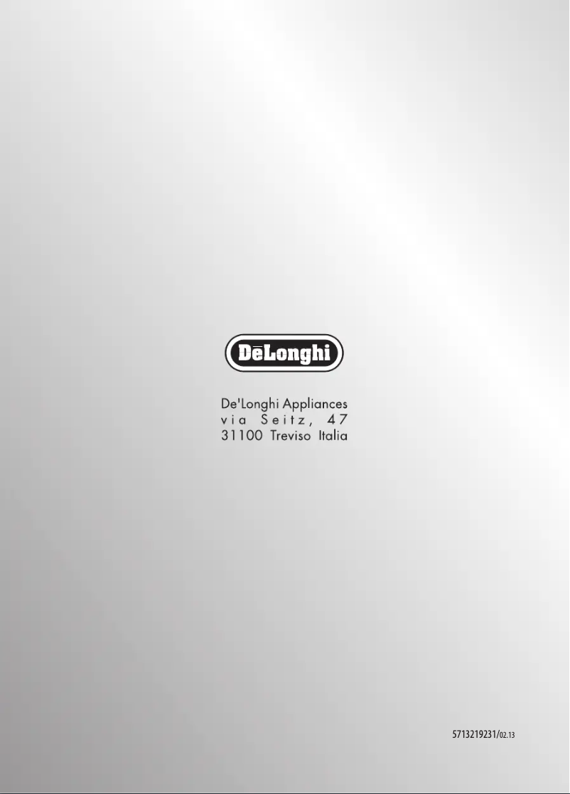 Page 1 de la notice Manuel utilisateur DeLonghi PrimaDonna XS ETAM 36.365.M