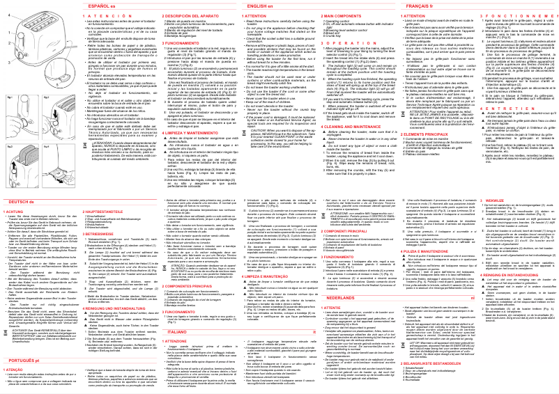 Page n°1 - Manuel utilisateur Solac TC5300