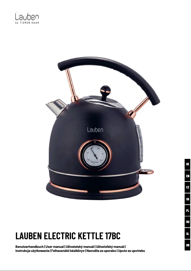 Image de la première page du manuel de l'appareil 17BC