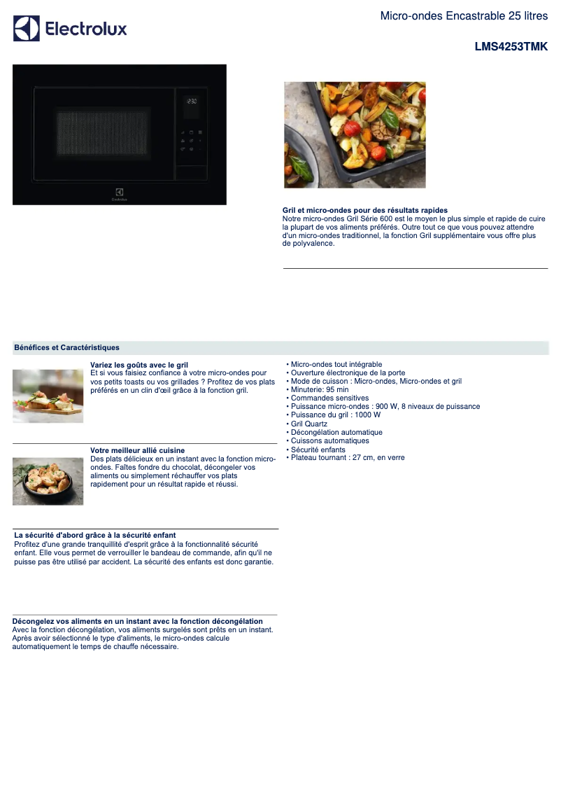 Image de la première page du manuel de l'appareil LMS4253TMK