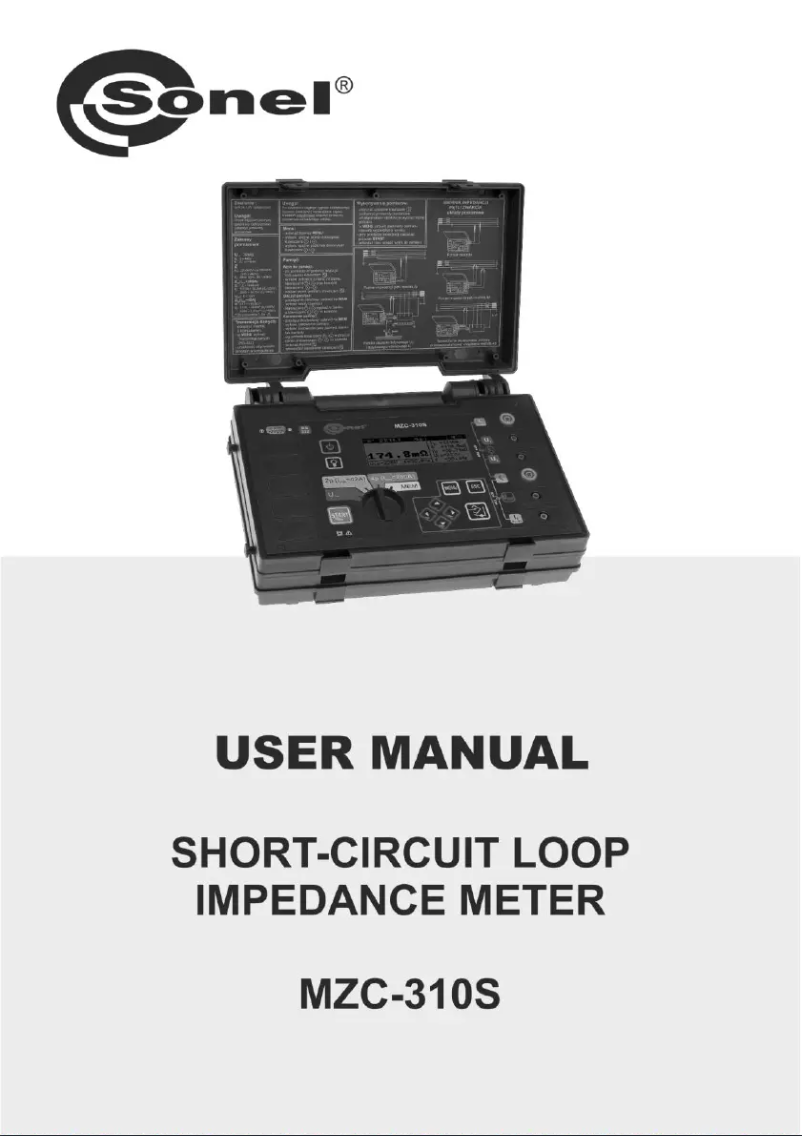 Image de la première page du manuel de l'appareil MZC-310S
