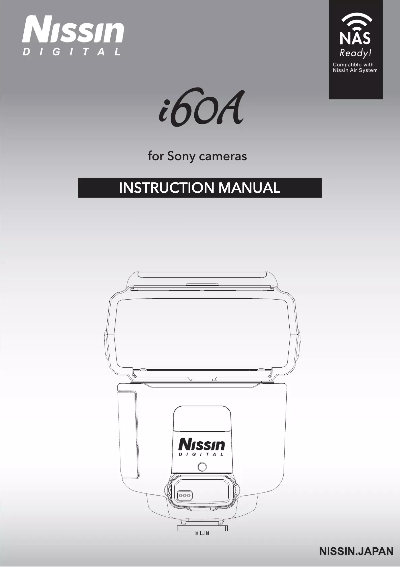 Page n°1 - Manuel utilisateur Nissin i60A (Sony)