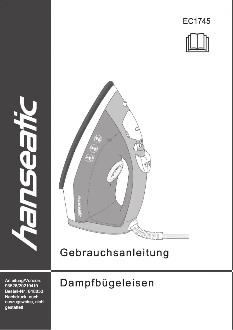 Page 1 de la notice Manuel utilisateur Hanseatic EC1745